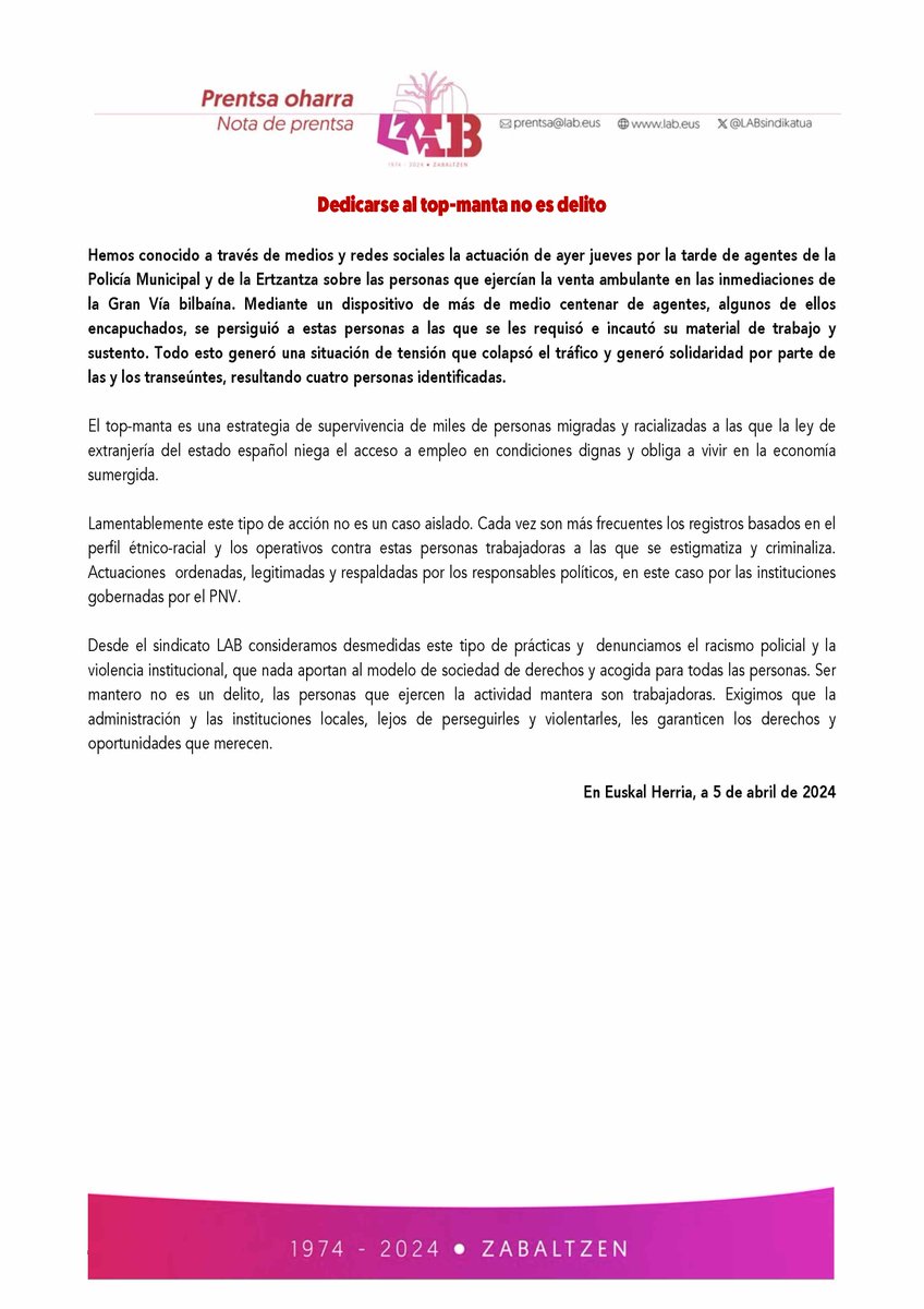 ❌Dedicarse al top-manta no es delito