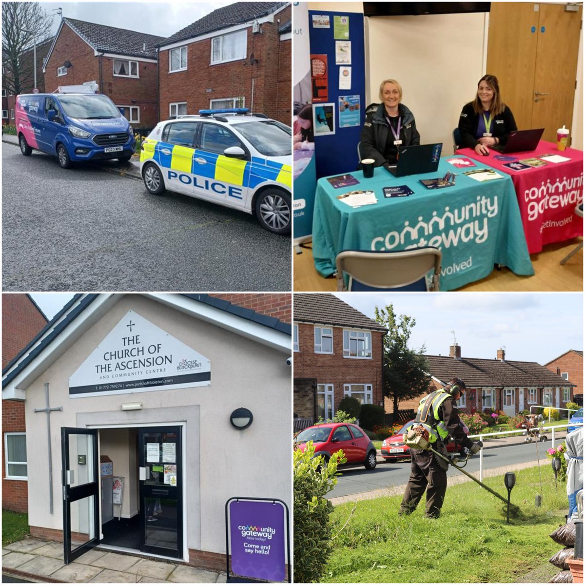 This week has seen our teams out in your communities – at two Gateway2You sessions, a day of action in the city centre and dodging the raindrops to get our grass-cutting season underway ☔ #getinvolved #communityengagement #socialhousing