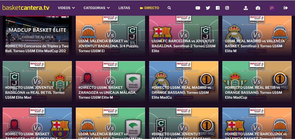 BasketCanteraTV's tweet photo. #CanteraTOP Los 20 partidos que ofrecimos en DIRECTO en https://t.co/o1p5PhwHju del Torneo Elite U16M de @MadcupBasket los puedes volver a VER. Los hemos agrupado en el siguiente ENLACE: https://t.co/2H1u6G2fmg https://t.co/dLj5F8HQiL