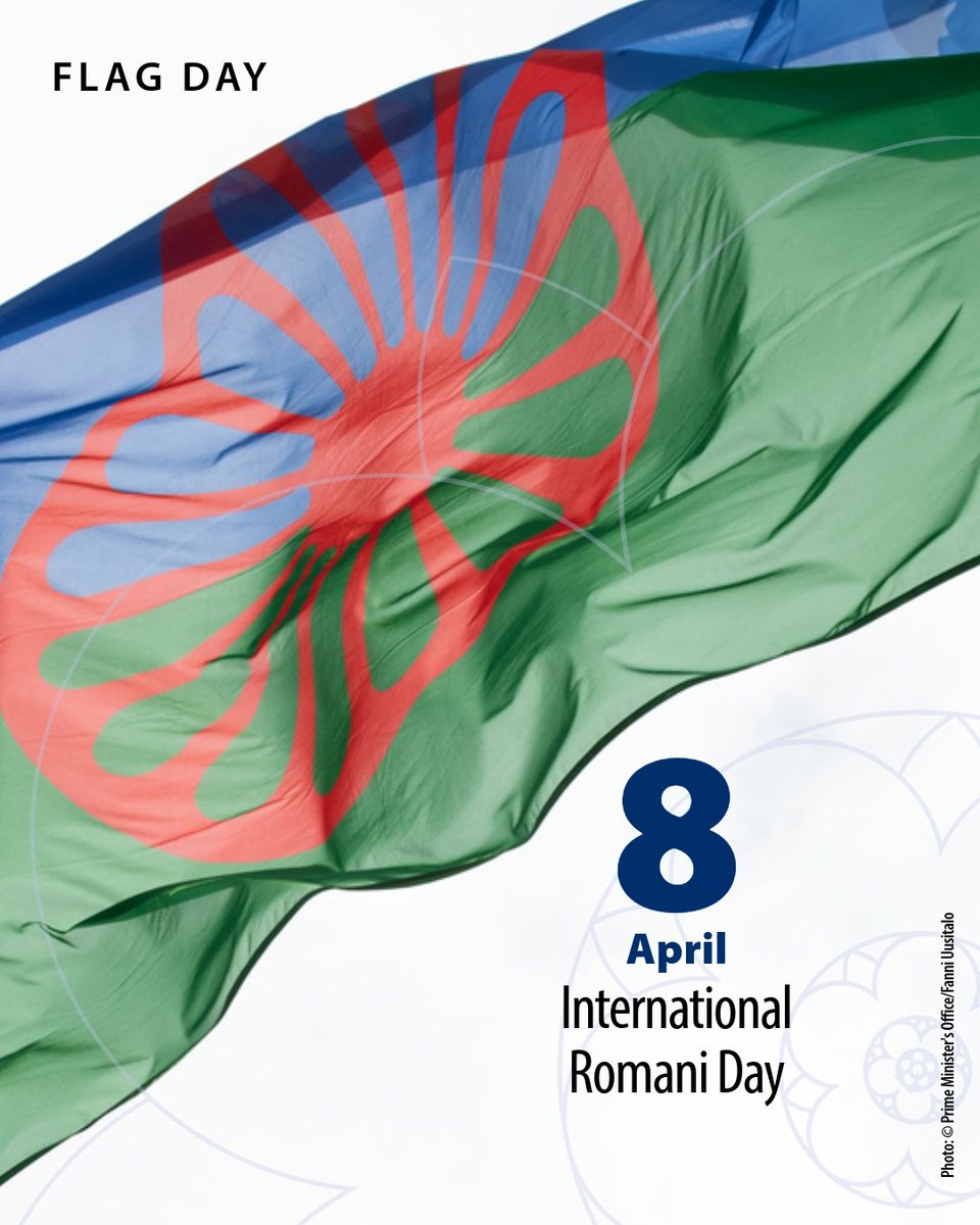 The International Romani Day is celebrated today, April 8. The purpose of the day is to celebrate the culture and language of the Romani as part of European cultural heritage. The Ministry of the Interior recommends that the national flag be flown throughout the country.