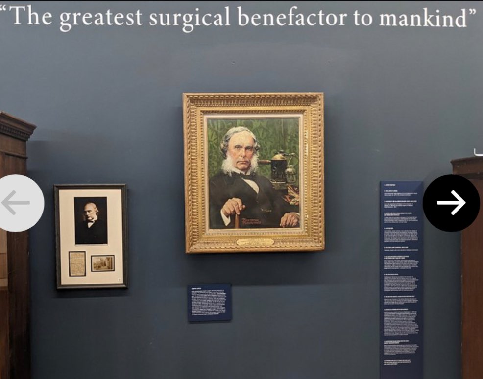 It’s a big day 🥳 Joseph Lister’s birthday! Born #otd in 1827. If you’ve ever had surgery, Lister improved your chances of survival immeasurably with his discovery of antisepsis. The greatest surgical benefactor to mankind #fact Check the🧵& come visit us to learn more