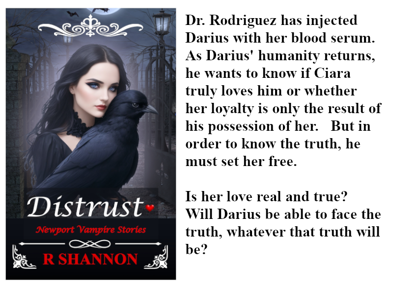 RShannonAuthor's tweet image. 👄Ready for a new Paranormal Vampire Romance? 👄
👄 Distrust - A Vampire Story of Love &amp;amp; Freedom - Book 4 👄
Newport Vampire Stories Series by R Shannon 
amazon.com/dp/B0B3Y2WH9G
#vampireromance, #vampireseries, #vampireebooks