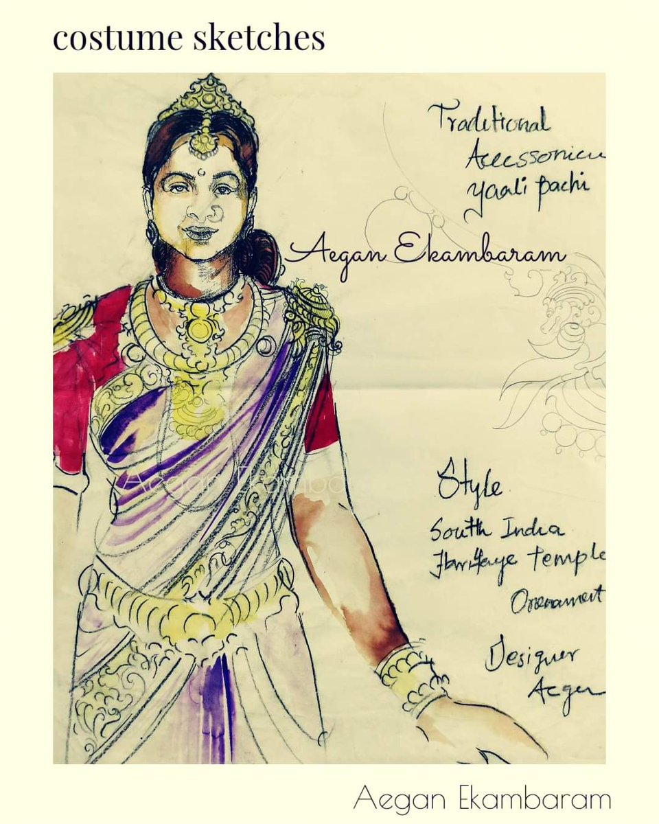 #ekambaramaegan #costumedesign #sketches
