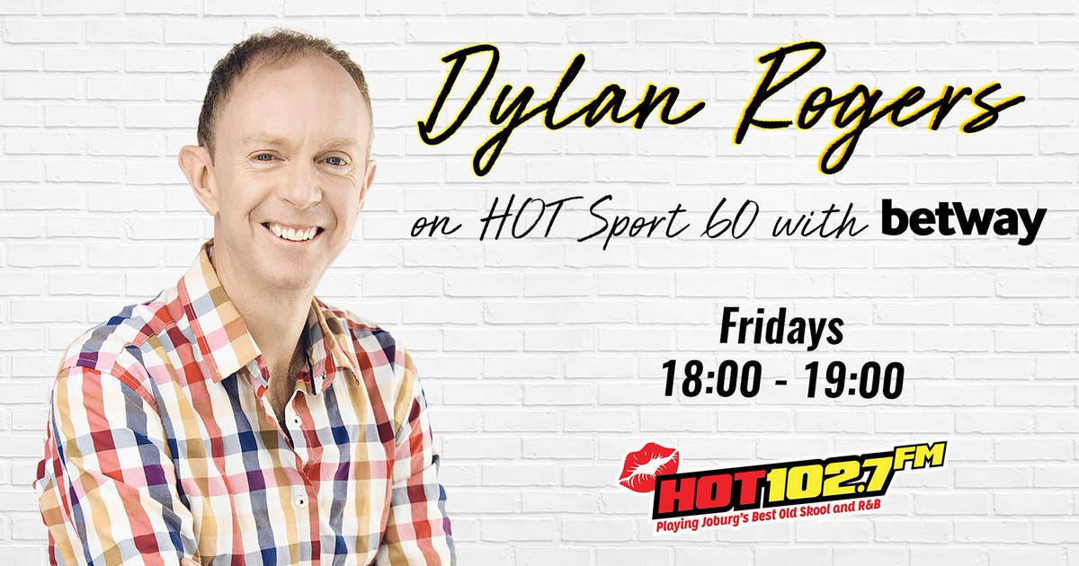 Get ready for the sporting weekend with Dylan Rogers on Hot Sport 60 with @Betway_za. Tune in from 18:00 - 19:00 for all you need to know!