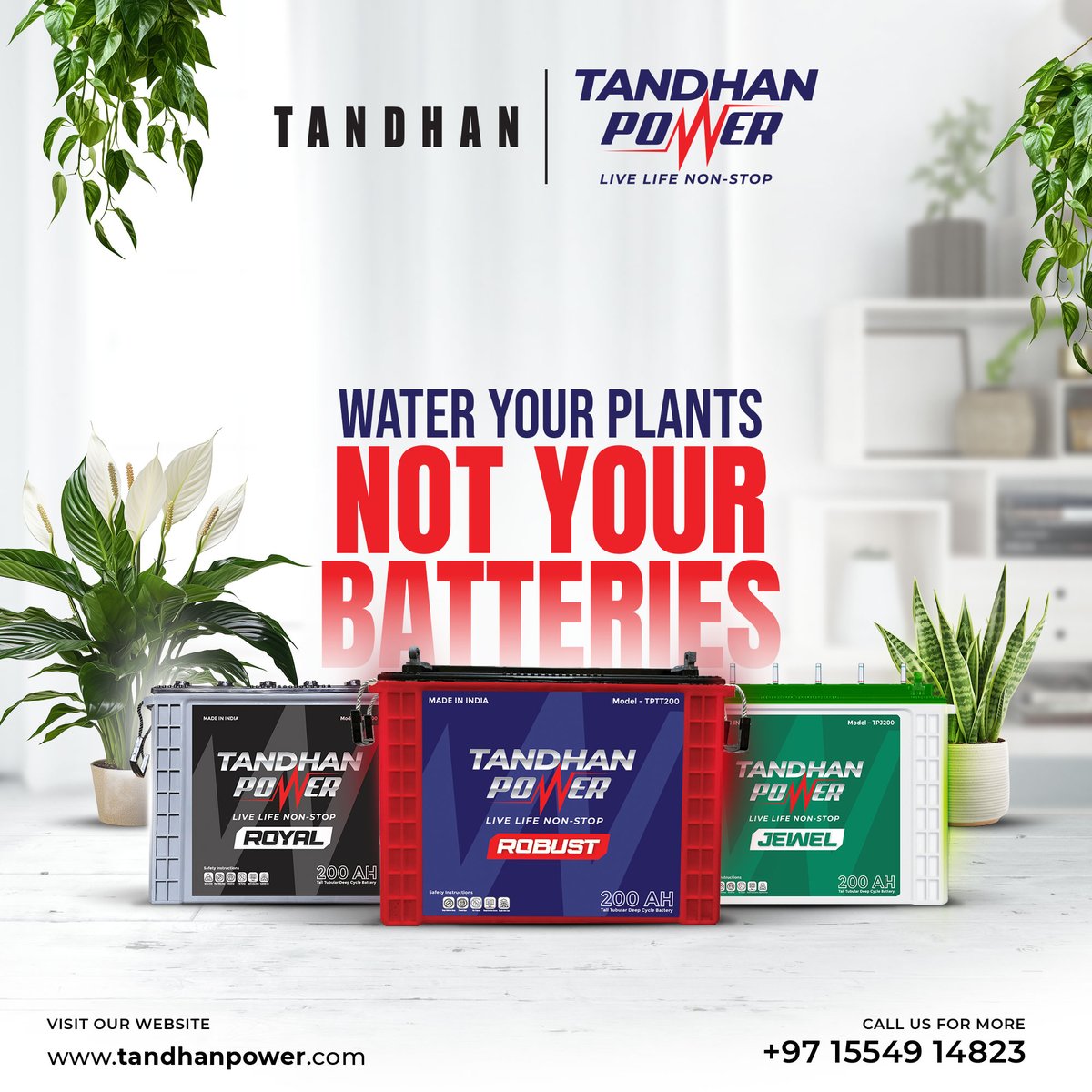 To know more, visit: tandhanpower.com or call us at +971554914823.

#TandhanPower #TallTubular #TallTubularBatteries #InverterBatteries #Power #PowerSolution