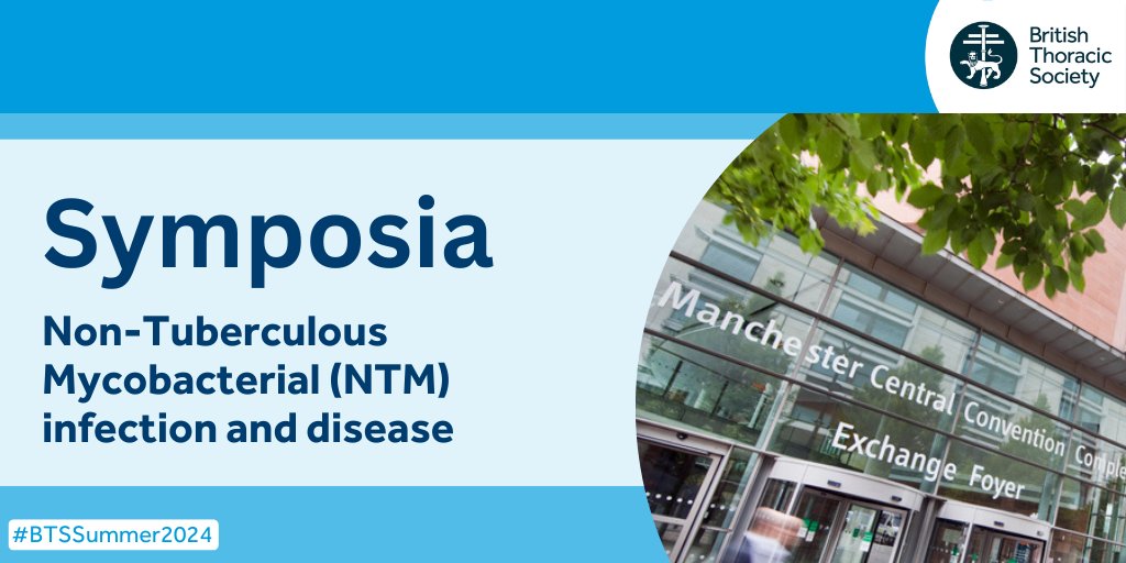 The BTS Summer Meeting has a range of symposia on a number of different topics. This session will explore what NTM are, and how good care for NTM disease can be achieved. Learn more and book your Summer Meeting ticket: bit.ly/41U13Ws #BTSSummer2024