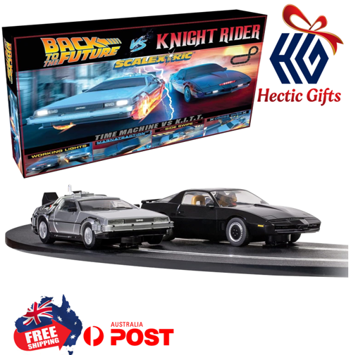 HecticGifts's tweet photo. NEW- Scalextric 1:32 Scale Back to The Future V Knight Rider Slot Car Racing Set
https://t.co/hdm9yCKeD7
#New #HecticGifts #Scalextric #SlotCar #RacingKit #BackToTheFuture #Versus #KnightRider #KITT #WorkingLights #Collectible #FreeShipping #AustraliaWide #FastShipping https://t.co/iOigZ2wrHg