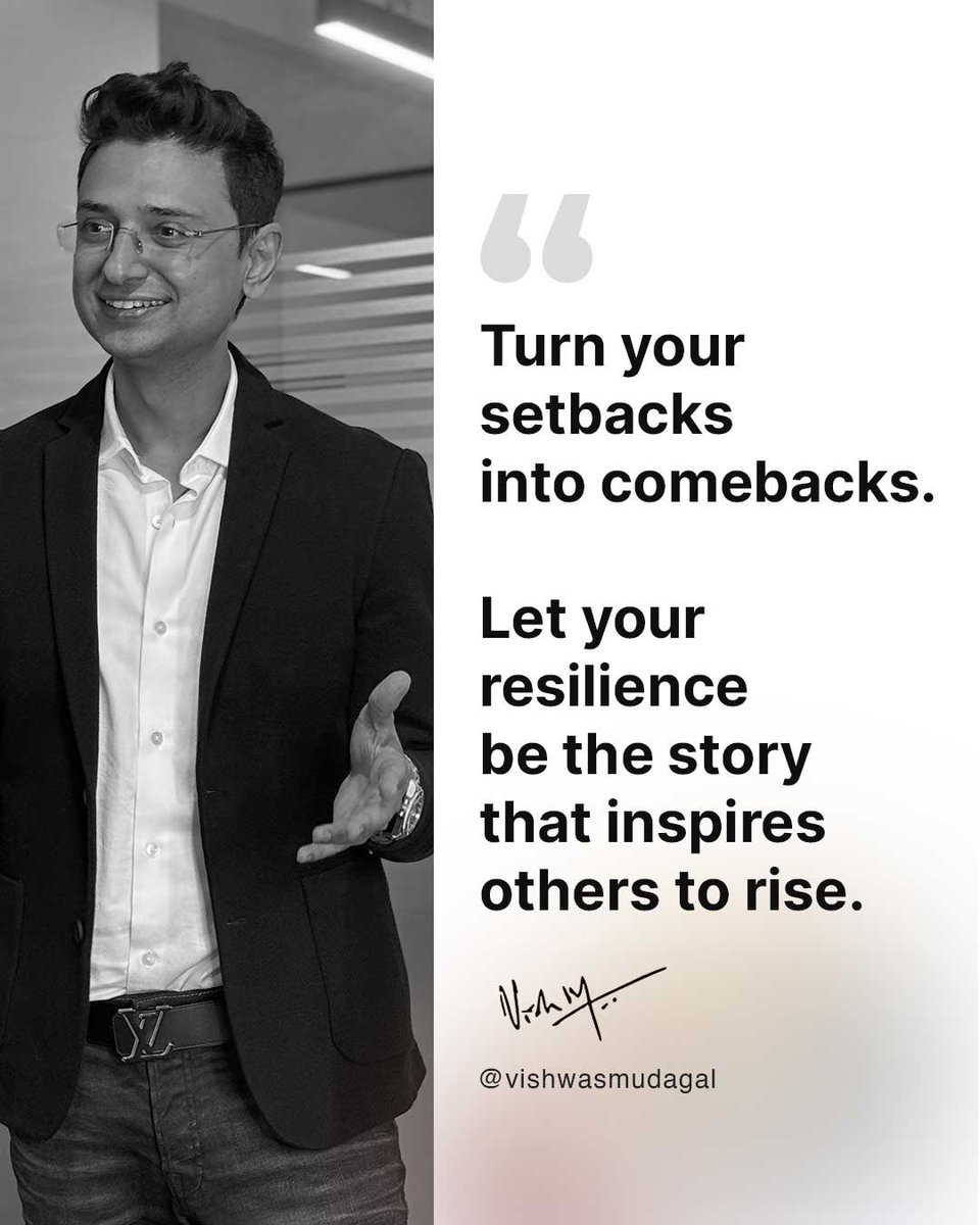 Comment YES if you agree. And share your comeback story in the comments. Follow @vishwasmudagal for a daily dose of #inspiration #motivation #careeradvice #lifehacks #passion #successtips #businesstips and much more!!!