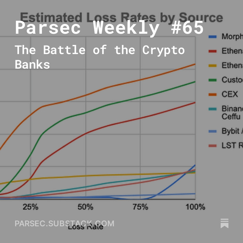 It is unclear whether the proposed delisting of DAI as collateral is purely risk-driven or politically-motivated but it is certainly a shame to see DeFi legos being deconstructed... The Parsec Weekly #65 elaborates: parsec.substack.com/p/parsec-weekl…