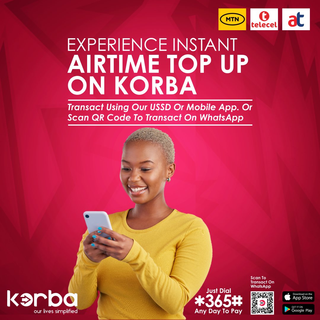 Stay connected with your loved ones. Buy airtime using Korba and talk more! #korba #ourlivessimplified #paywithkorba #buyairtime #innovative #talkmore #fyp #follow #FamilyStarReview #serwaaAmihere