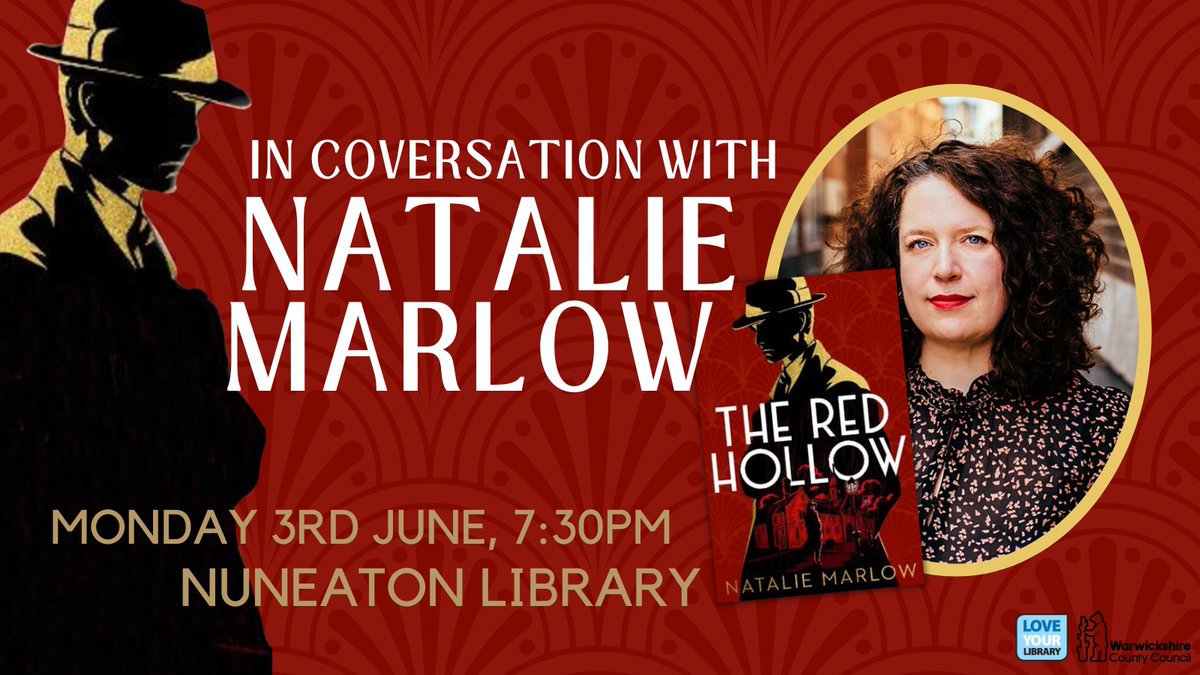 Celebrate #NationalCrimeReadingMonth with us at Nuneaton Library this June, where crime author @NatalieMarlow2 will be chatting with us about her new book, The Red Hollow.

Find out more and book your FREE place at: eventbrite.co.uk/e/in-conversat…