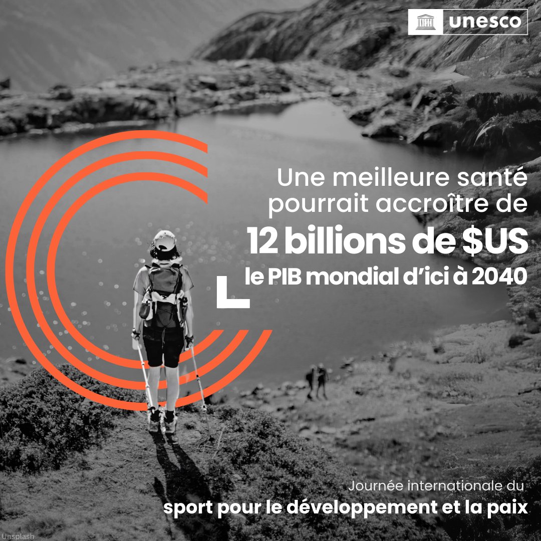 Le sport peut servir de levier pour créer des sociétés saines, résilientes et inclusives, et pour combattre l'inactivité physique et les inégalités. À l'approche de la #JournéeDuSport découvrez comment l'initiative #Fit4Life de l'UNESCO : unesco.org/fr/fit4life