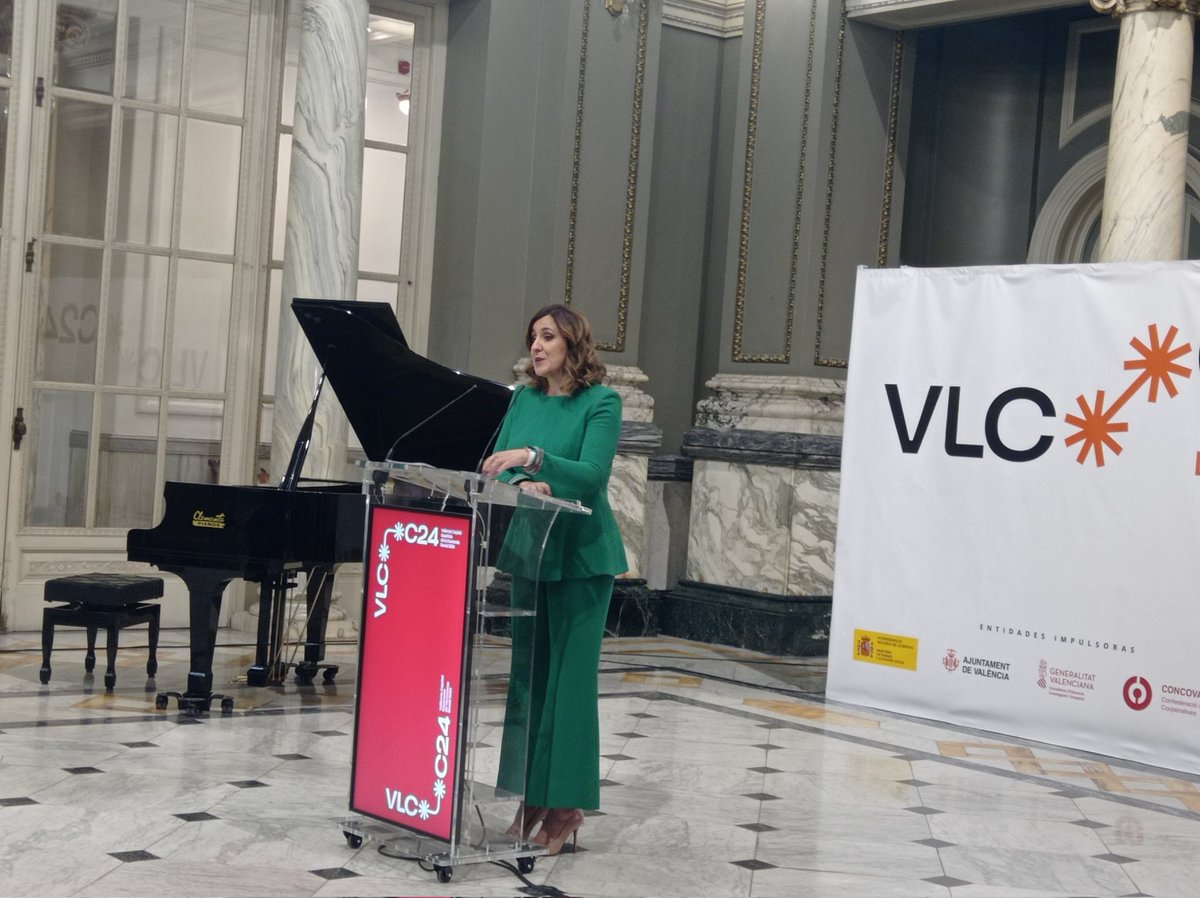 AjuntamentVLC's tweet photo. 🔶️ La alcaldesa abre el acto de presentación de #VLCC24 destacando el movimiento cooperativo y del #TercerSector de #València y el área metropolitana como instrumento de progreso, y anuncia un plan municipal de 1,5 M€ para proyectos de inclusión de personas con #discapacidad. https://t.co/OXmcraE5Le