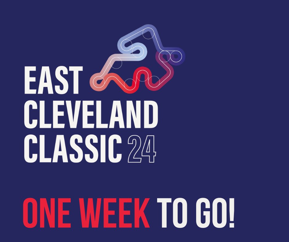 🚴One week until hundreds of riders will be racing on the East Cleveland Classics. The 68 mile circuit which will take them through Saltburn, Skelton, Guisborough, Margrove Park, Boosbeck, Lingdale and Brotton. More details at redcarcleveland.co.uk/enjoy/national…
