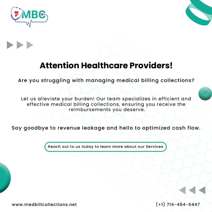 Reach out to us today to learn more about our services! 
medbillcollections.net
(+1) 714-464-6447 
info@medbillcollections.com 
Anaheim, CA
#MedicalBilling #CollectionsCycle #BillingService #PaymentCollection #BillingManagement #HealthcareBilling #MedicalCollection #BillingCycle