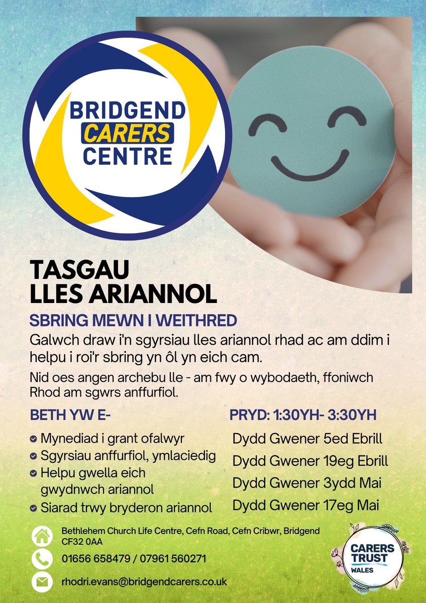 Bridgend Carers (@BridgendCarers) on Twitter photo 2024-04-05 10:42:06