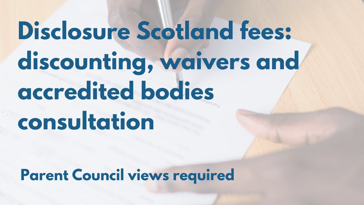 PARENT COUNCILS currently you do not pay for PVGs because you are a voluntary group. Disclosure Scotland is consulting on discounted and fee waivers. If changed, the fee for processing a PC volunteer PVG would be £28 which is not sustainable for PCs. 1/2