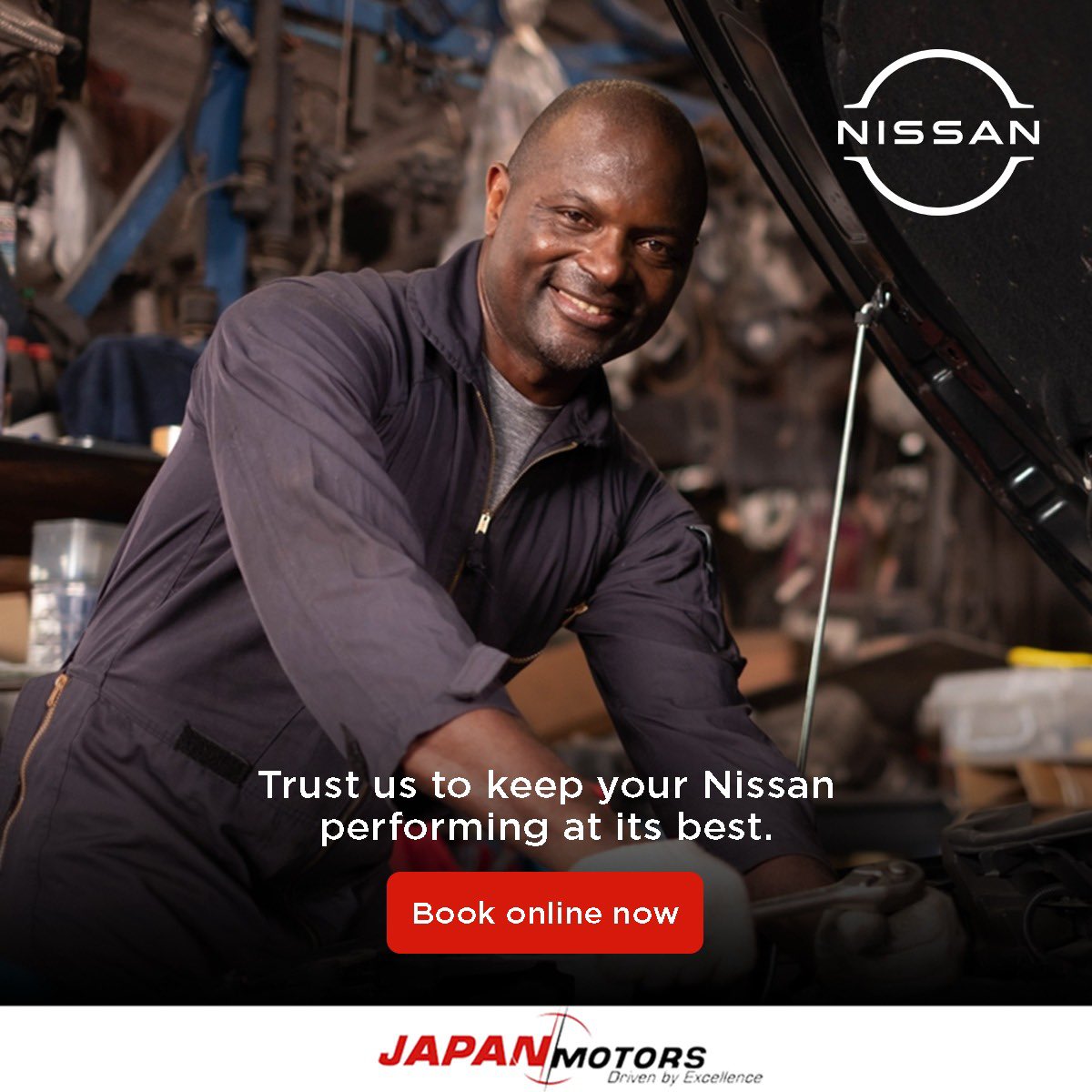 Trust us to keep your Nissan performing at its best. Elevate your driving experience with Aftersales services that prioritize your vehicle's longevity and your peace of mind.👌🏽 Book a service: nissanghana.com/en/nissan-owne… Call our hotline📞:0244338393 #NissanService #NissanGhana