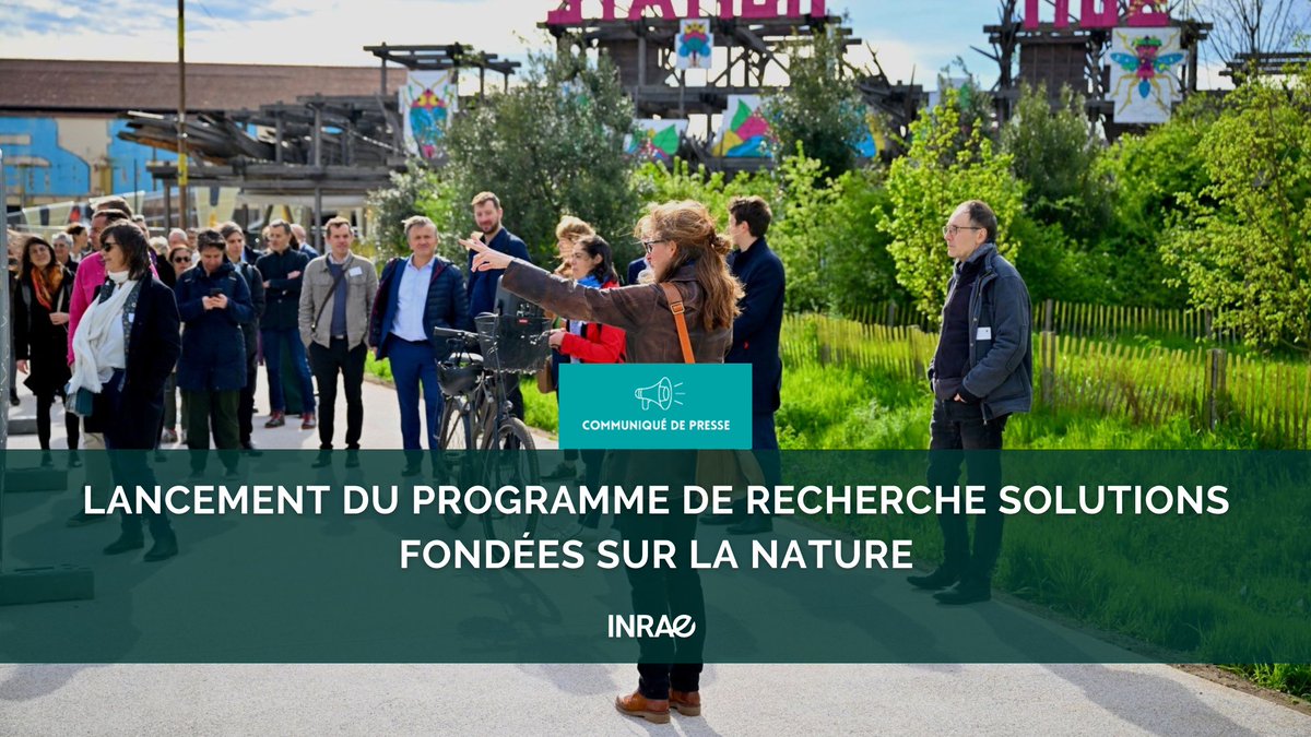 #RP_INRAE Lancement ce matin à Lyon du programme de recherche #France2030 « Solutions fondées sur la Nature » co-piloté par #INRAE et @CNRS pour une durée de 9 ans. 👉Objectifs : innover avec la nature pour des impacts positifs sur la biodiversité, la société et l’économie pour