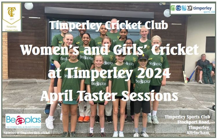 Women and Girls softball cricket taster sessions #Pitchero
timperleycricketclub.com/news/women-and…