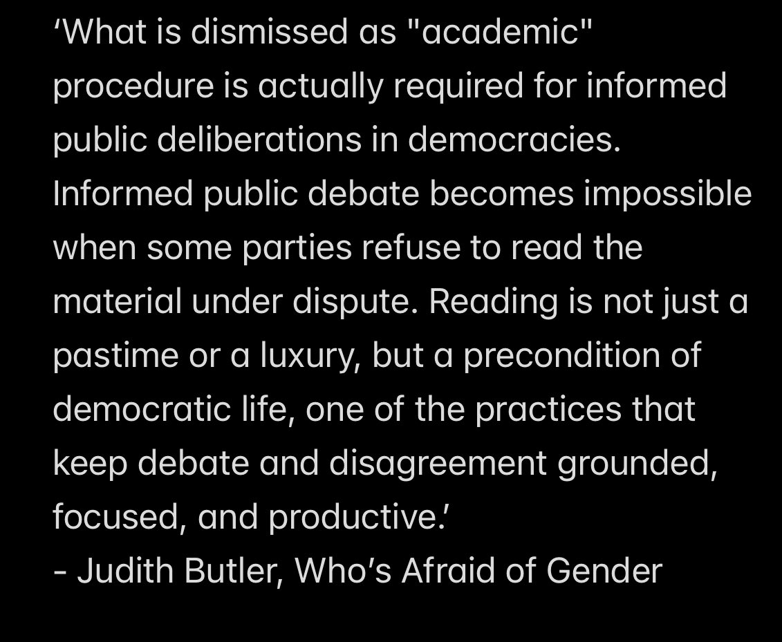 Love this from #JudithButler