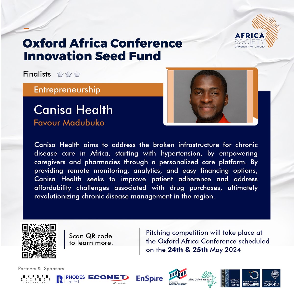 Meet #ISF2024 finalists Casina Health & Cocoon Creations, revolutionizing healthcare & menstrual health in Africa. They'll pitch their groundbreaking ideas at the Oxford Africa Conference on May 24-25 for a chance to win £5000. #OxfordAfricaConference2024