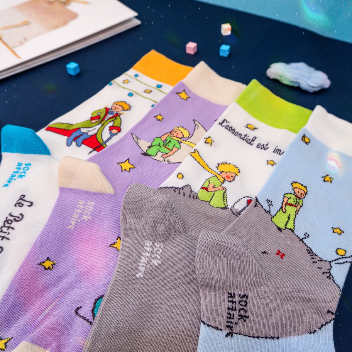 Your favorite childhood story just got a whole lot cozier! Introducing our latest collab with Sock Affair: The Little Prince's socks!🧦✨ Let The Little Prince warm not only your toes but your hearts too.💕 ⭐Get them on sockaffairs.com #TheLittlePrince #LePetitPrince