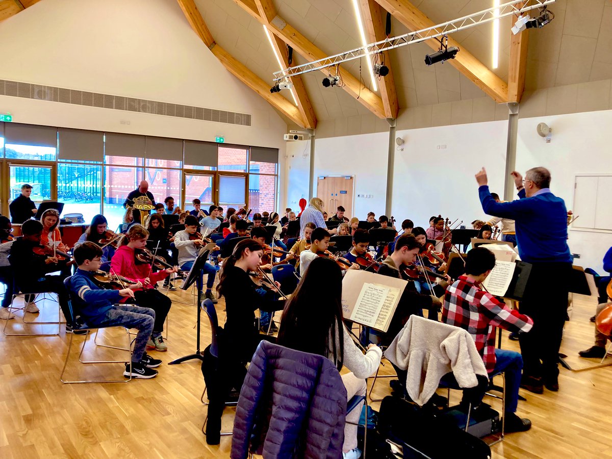 Great Orchestra beginning to gather as we prepare for tomorrow’s concert <a href="/Alleyns_Music/">Music at Alleyn's School</a> <a href="/AlleynsSchool/">Alleyn's School</a>