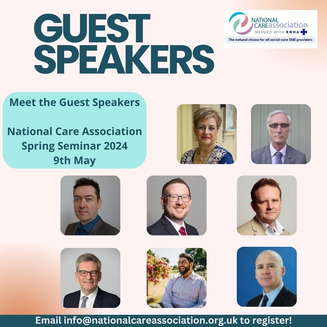 Have you seen our Guest Speaker line up for our May event?! Hear from our guest speakers and share expertise, knowledge & insights from industry leaders! Join us at Manchester United Football Club on the 9th May! Email info@nationalcareassociation.org.uk to join us!!