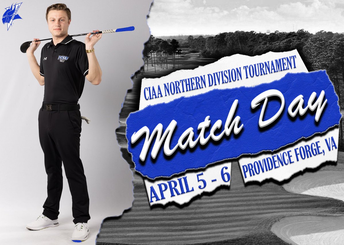 ⛳️| MATCH DAY CIAA Northern Division Tournament 🗓️ April 5-6 ⌚️8:30 AM ⛳️ Brickshire Golf Club 📍 Providence Forge, VA