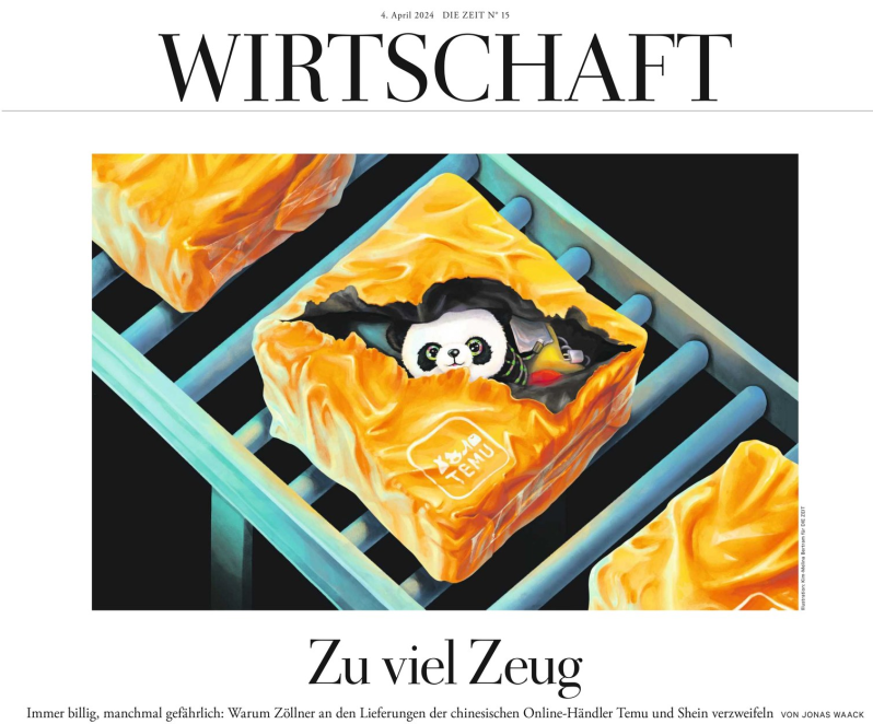 Mein letzter Text aus dem Praktikum bei <a href="/DIEZEIT/">DIE ZEIT</a> ist Aufmacher bei der Wirtschaft geworden (das freut mich sehr). Ich war dafür am Flughafen Lüttich, wo unheimlich viele Päckchen einzeln verpackt ankommen, viel zu viele für die Zollbeamten - ein europaweites Problem.