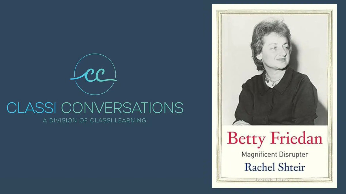 April 11! Jeff L. Lieberman in conversation with Rachel Shtier on her new biography Betty Friedan: Magnificent Disrupter. More details of this upcoming lecture are available on our website: bit.ly/3U60EhS