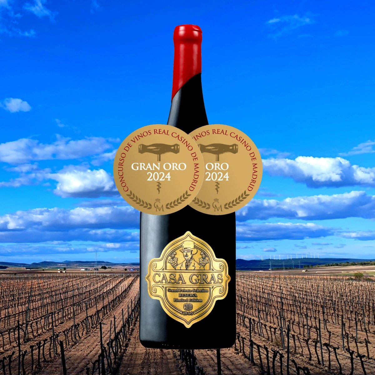 Nuestros vinos #DOPYecla siguen recibiendo premios. Esta vez Casa de las Especias recibe las medallas Gran Oro y Oro del Concurso de Vinos Real Casino de Madrid. Los vinos premiados son Reserva de 2016 y 2018. ¡Muchas felicidades!