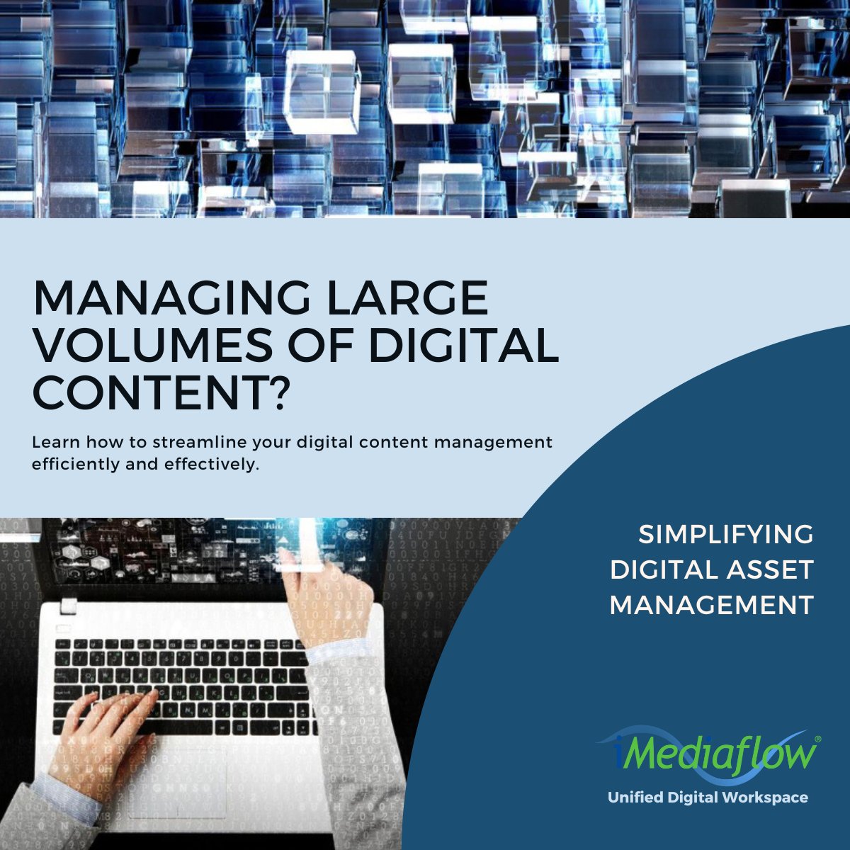 CiTDigitalUK's tweet image. 𝐄𝐯𝐞𝐫 𝐟𝐞𝐥𝐭 𝐨𝐯𝐞𝐫𝐰𝐡𝐞𝐥𝐦𝐞𝐝 𝐛𝐲 𝐦𝐚𝐧𝐚𝐠𝐢𝐧𝐠 𝐝𝐢𝐠𝐢𝐭𝐚𝐥 𝐚𝐬𝐬𝐞𝐭𝐬?

Learn how iMediaflow® can change your organisation&apos;s digital approach.

#InnovateWithiMediaflow #DigitalAssetManagement #TransformYourWorkflow