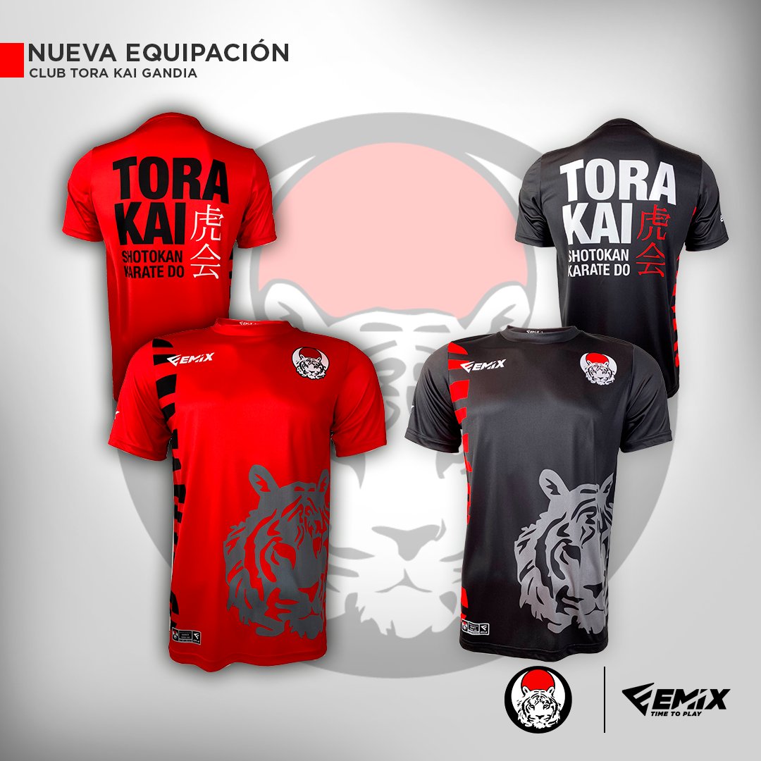 EmixTeamWear's tweet photo. Hoy os presentamos la nueva equipación que creamos para el CLUB TORA KAI. 
¿Qué os parece? 

#emix #emixtimetoplay #karate #sport #sportsequipment #sportwear #equipacionesdeportivas #deporte #camisetaspersonalizadas #equipo #diseño #ropadeportiva #diseñospersonalizados https://t.co/Yy3Wdm3u0E