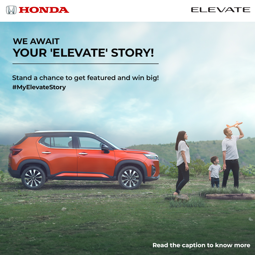 Got a story that stands out with your Honda Elevate? Share your story in comments or tweets. Don’t forget to tag @hondacarindia and use #MyElevateStory Selected entries will be featured on our social handles and will have a chance to win exciting prizes. #HondaElevate