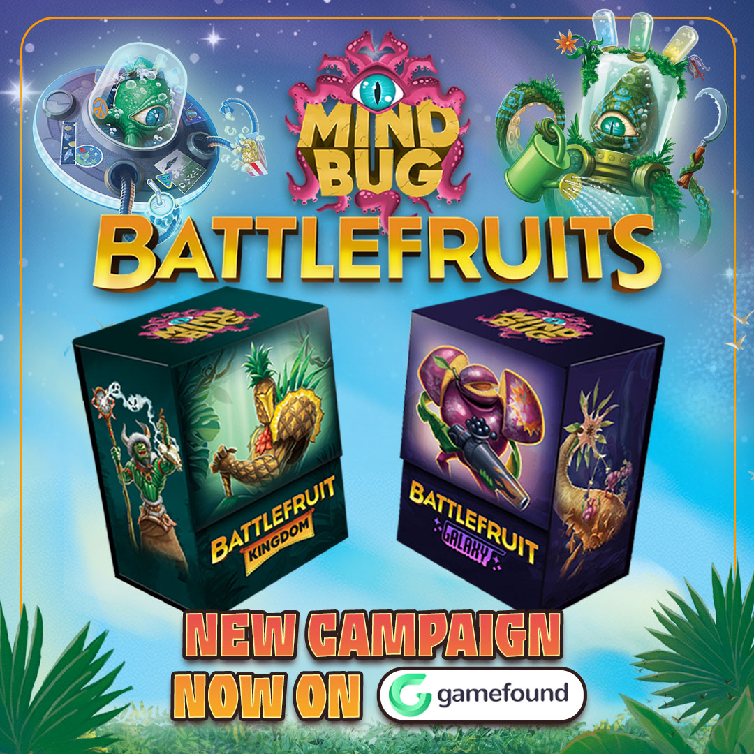 Join the ultimate food fight and experience the taste of sensation in the new card battler from Richard Garfield: Mindbug Battlefruits. #mindbug #cardgame gamefound.com/projects/marvi…