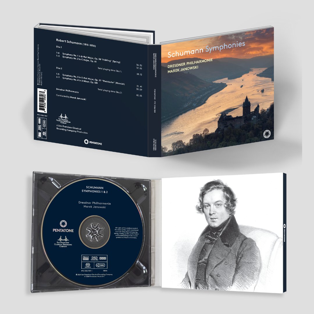 Marek Janowski presents ‘Schumann: Complete Symphonies’, a comprehensive collection recorded together with the <a href="/DDPhilharmonie/">DresdnerPhilharmonie</a>. After a fruitful decade as a composer for piano and voice, Schumann began writing symphonic works in 1841, marking a new phase in his life.