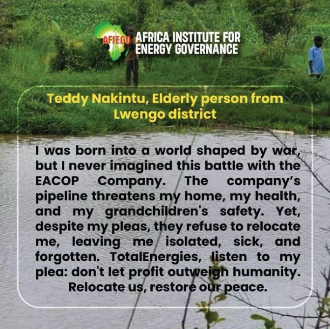 Born into the World of War,
I therefore, battle now @EACOP_.Their pipeline threatens my home and health. @TotalEnergies,let development respect our human rights and Equator principles
@AfiegoUg ,@TotalEnergies ,@CERAIUg,#STOP EACOP