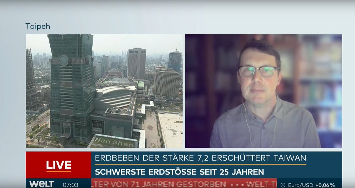 Taiwancast's tweet photo. Neue Folge: Taiwans heftigstes Erdbeben seit 1999 war zum Glück nicht das folgenschwerste. 
Wie es sich anfühlte, als die Welt plötzlich wankte.
Und: Wieso Medien Erdbeben besonders viel Aufmerksamkeit widmen, und welche Probleme das bringen könnte.
https://t.co/2IsbfvlHrZ https://t.co/b4wYN2j90Q