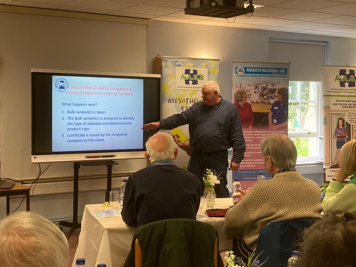 Also huge thanks to Simon & Chris from Monolithic Environmental (Specialist HSE Licensed #Asbestos removal consultants & #trainers ) for joining us at our #GAAW #Wales event to share with us the importance of using licensed experts and the processes involved in asbestos removal