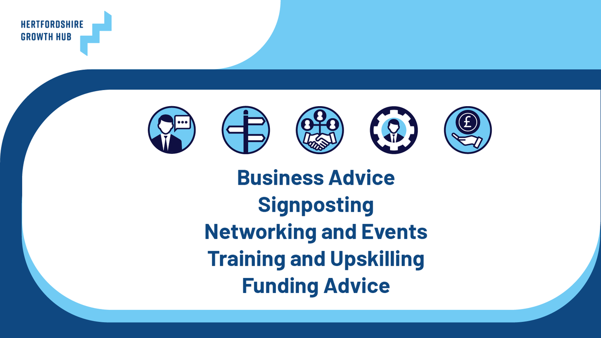 At the Hertfordshire Growth Hub, we provide FREE and impartial business advice, various networking events and workshops, and assistance with securing funding for your business! Get in touch today, let's grow together! 📈 #BusinessSupport #BusinessGrowth eu1.hubs.ly/H08rqGw0