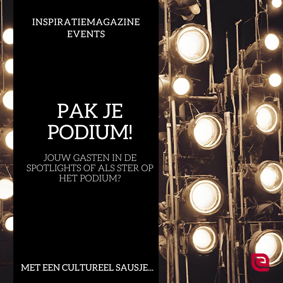 Pak je podium! Lees het artikel: magazine.events.nl/cultuurinspira… #evenementen #zakelijkeevenementen #evenementenbranche ✏️ Mahlee Plekker