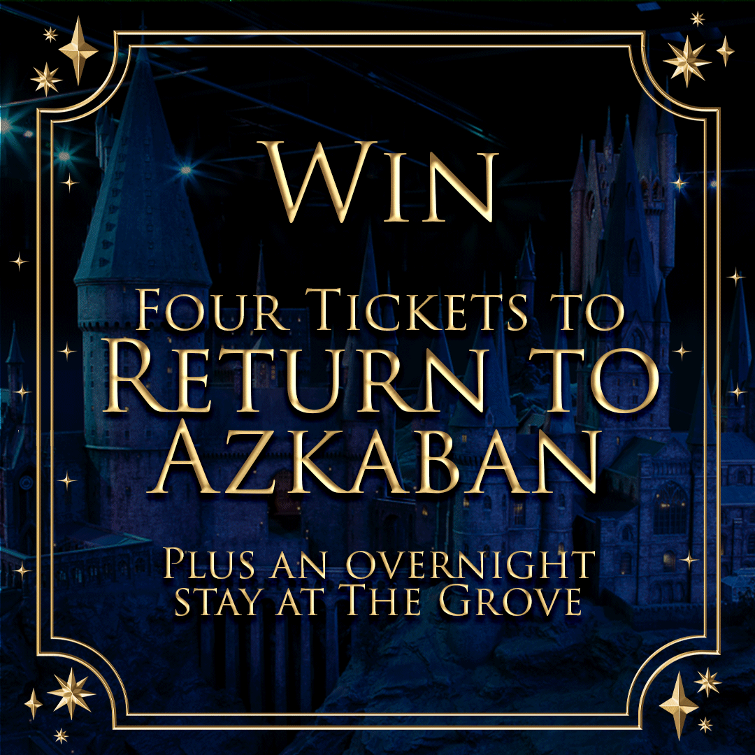 Ready to Return to Azkaban? Enter for the chance to win four tickets for the opening day of our new feature on 1st May and an overnight stay at @TheGroveHotel. Link 👉 wbstl.co/return-to-azka… T&Cs apply. UK only, 18+, closes: 23:59 GMT on 21/04/2024.