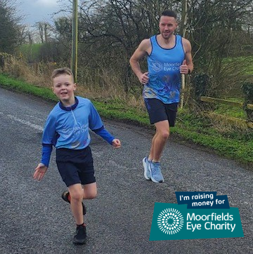 Good luck to Kyle who is running the London Landmarks Half Marathon on 7 April to say thank you to @moorfields for helping his son, Ezra. Kyle has raised over £1,500 already which is a phenomenal amount. Show your support: brnw.ch/21wIxv0