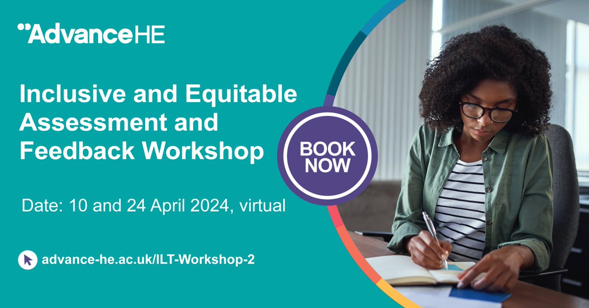How can you enhance the inclusivity in your assessment and feedback practices? Our upcoming workshop provides you the opportunity to critically apply your learning to a ‘live’ situation. Find out more:social.advance-he.ac.uk/6nZpQk