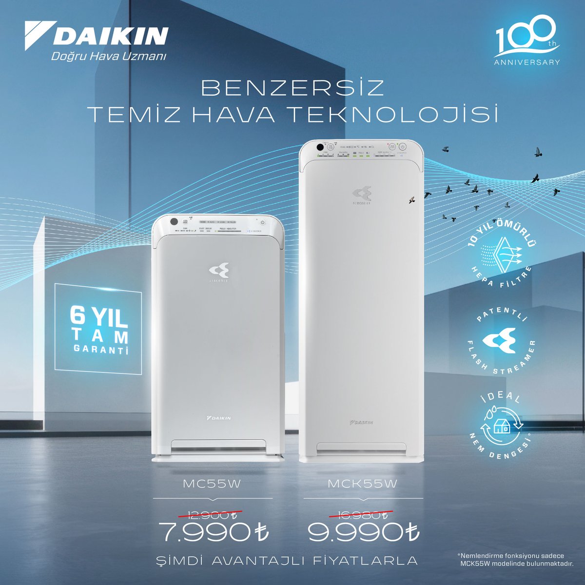 Daha temiz hava, daha uygun fiyata Daikin’de! 😍😍
Daikin Hava Temizleme Cihazları ile iç ortam hava kalitenizi artırın ve yaşam standardınızı yükseltin.
Uygun fiyatlı ürünlerimiz için: daikin.com.tr

#Daikin #DoğruHavaUzmanı #HavaTemizlemeCihazı #Temizhava #kampanya