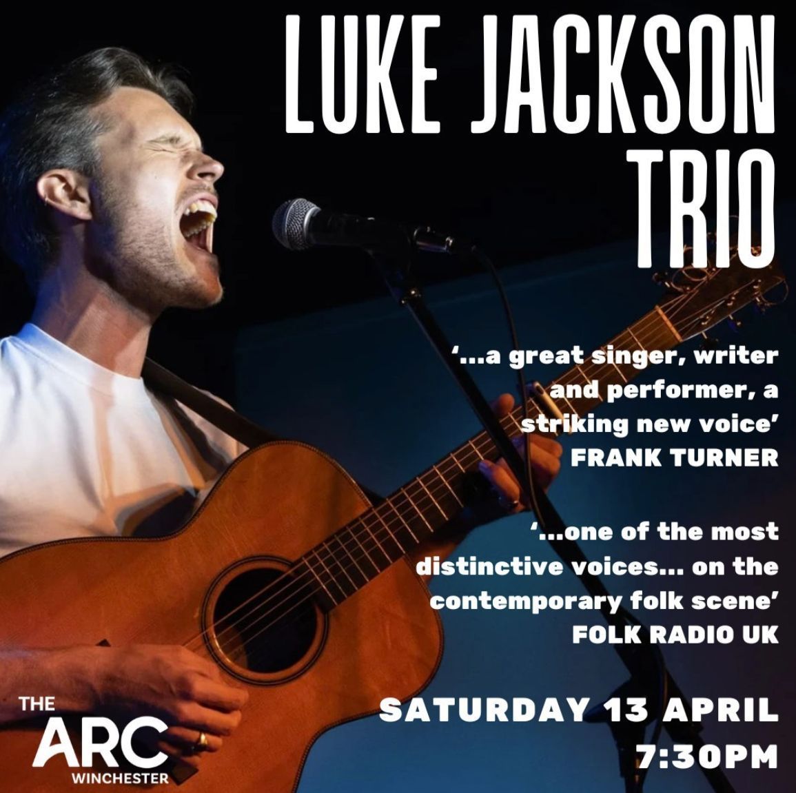 About a week to go! 🎉 Join us on Saturday 13 April to see Luke Jackson Trio live! 'He is one of the most distinctive voices, both literally and figuratively, on the contemporary folk scene' - Folk Radio UK ✨ Book tickets here: buff.ly/3wyVKAs