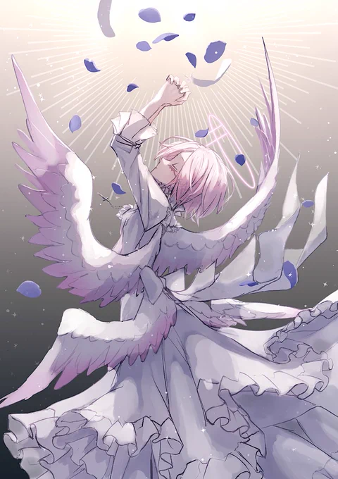 #対になってる絵をあげる天使と堕天使 