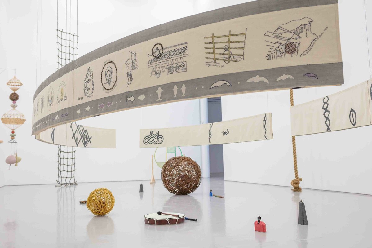 acta Recommends: Spike Island art gallery presents the exhibition Five Acts by the artist Young in Hong. The show has lots of different sculptures, sound pieces, and a tapestry documenting a workers rights struggle that happened in Korea before 1980. buff.ly/3J5se8I